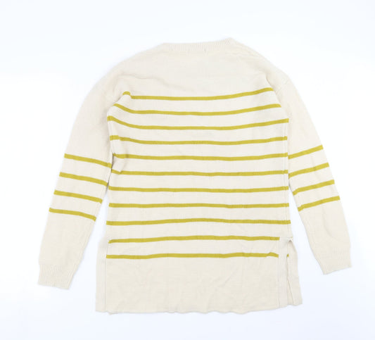 Womens UK Size 12 Sainsburys Beige Pullover Jumper