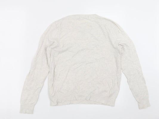 Womens UK Size 14 Marks and Spencer Beige Pullover Jumper