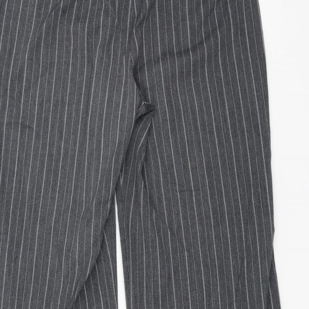 Womens UK Size 6 Marks and Spencer Regular Fit Cropped Grey Trousers