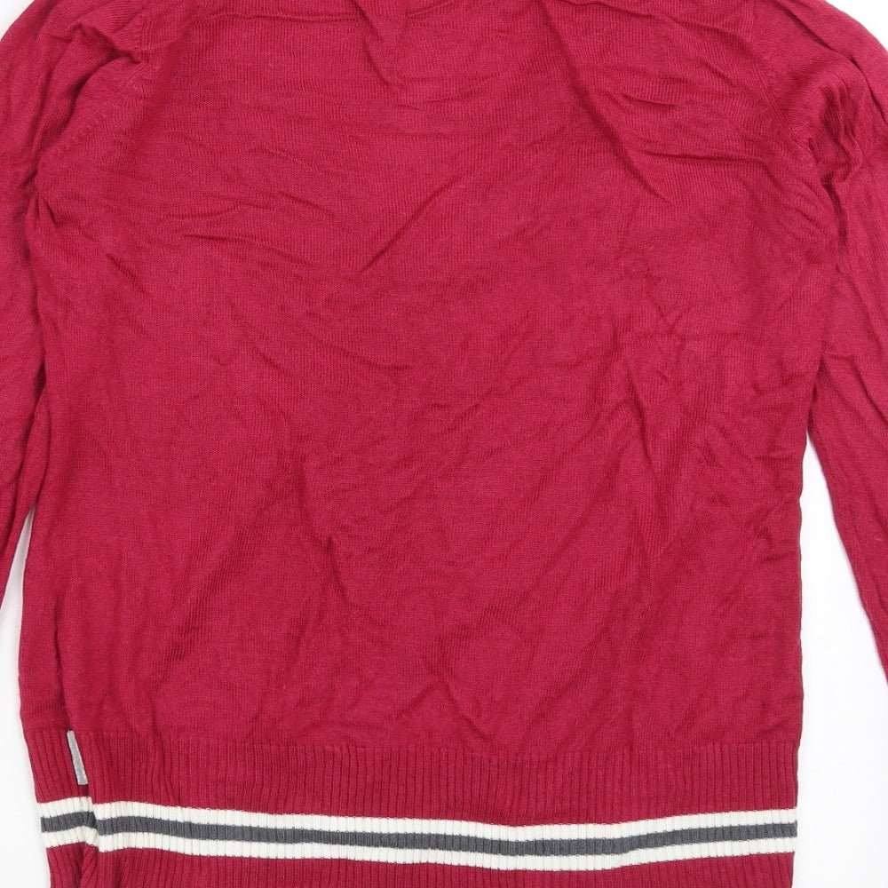 Tresspass Womens Purple Knit Cardigan Jumper Size S