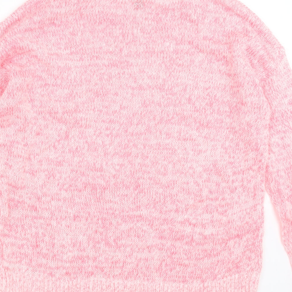 Womens UK Size S New Look Pink Pullover Jumper