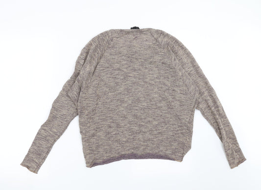 Womens UK Size 10 Topshop Beige Pullover Jumper