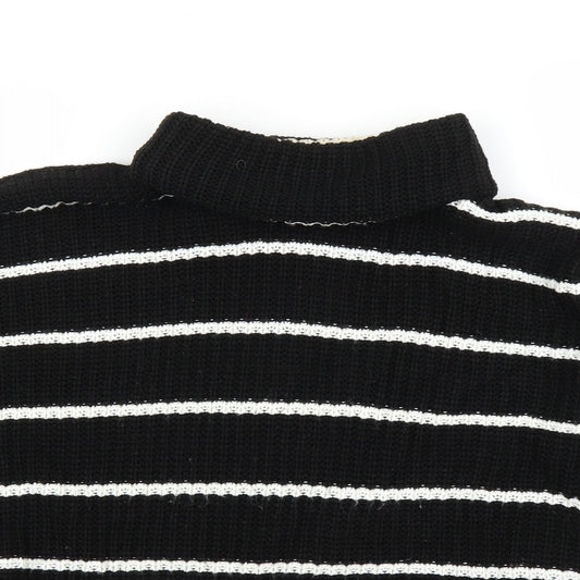 Womens UK Size S PRETTYLITTLETHING Black Pullover Jumper