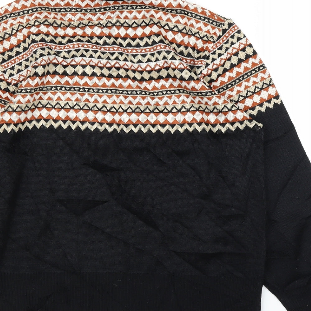 Womens UK Size L Preworn Black Pullover Jumper
