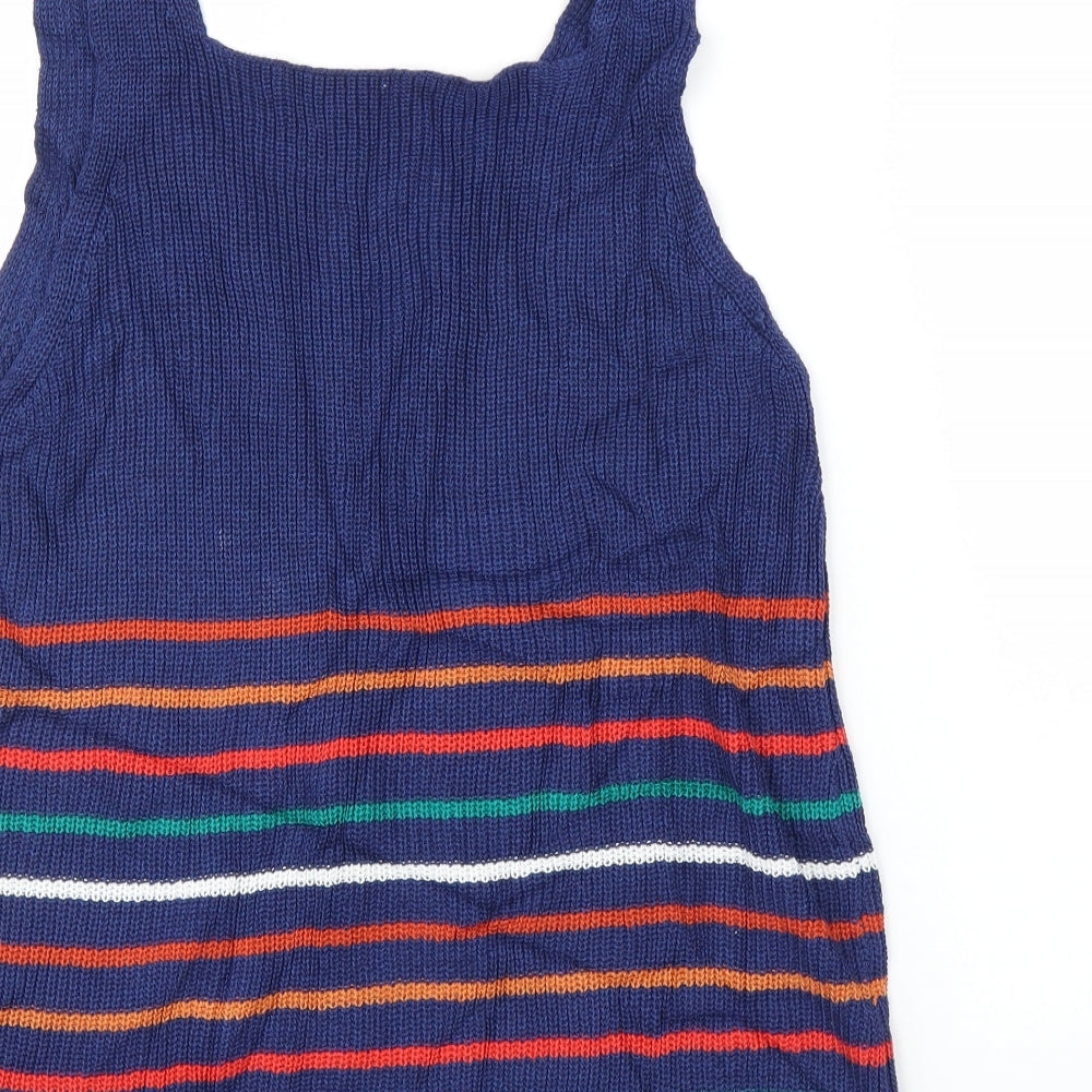 Womens UK Size L Preworn Blue Basic Tank