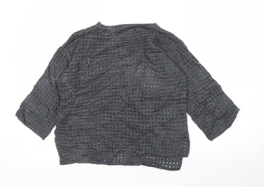 Womens UK Size 8 NEXT Grey Basic Blouse