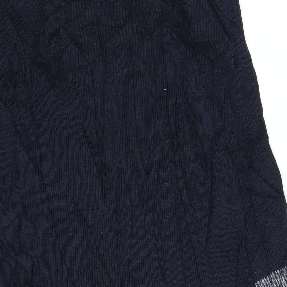 Halogen Womens Blue Tunic Blouse Size S