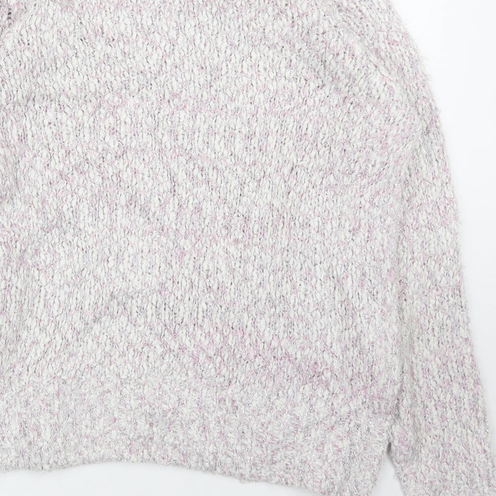 Womens UK Size S Isle Pink Pullover Jumper