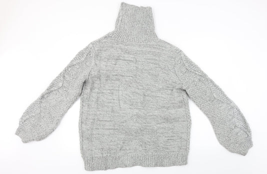 Womens UK Size L Papaya Grey Pullover Jumper