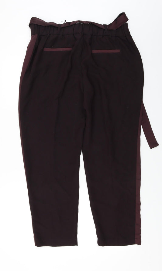 Womens UK Size 16 NEXT Regular Fit Purple Trousers