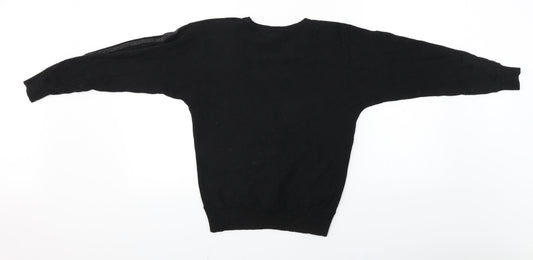 Primark Womens Black Pullover Jumper Size XS