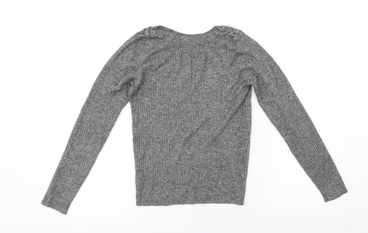 TU Womens Grey Pullover Jumper Size 8