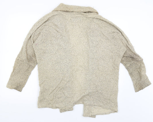 FOREVER 21 Womens Gold Wrap Jumper Size L