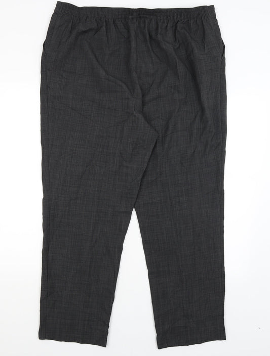 Classic Womens Grey Dress Pants Trousers Size 20 L28 in