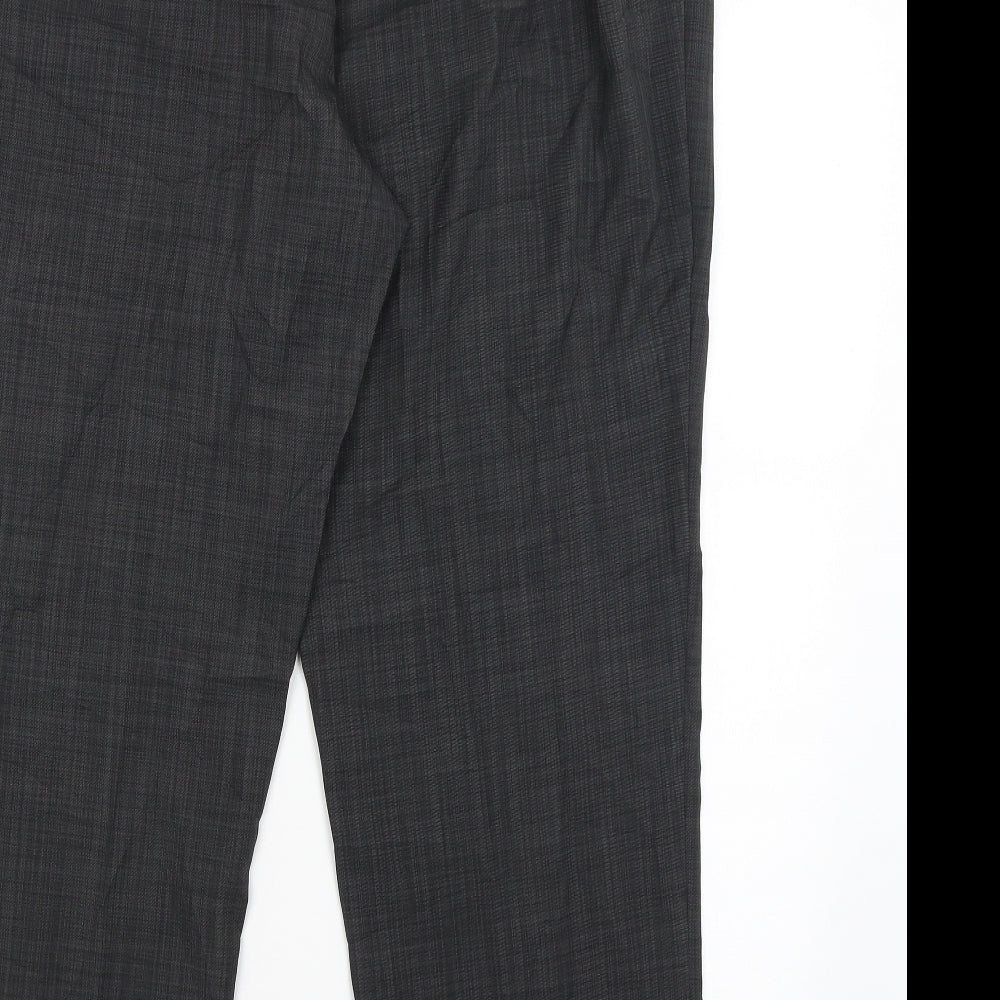 Classic Womens Grey Dress Pants Trousers Size 20 L28 in