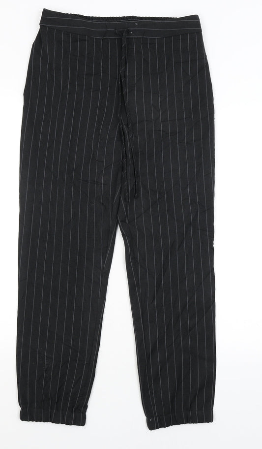 Womens UK Size 8 ASOS Regular Fit Black Trousers