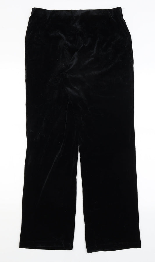 M&S Womens Black Trousers Size 12 L29 in