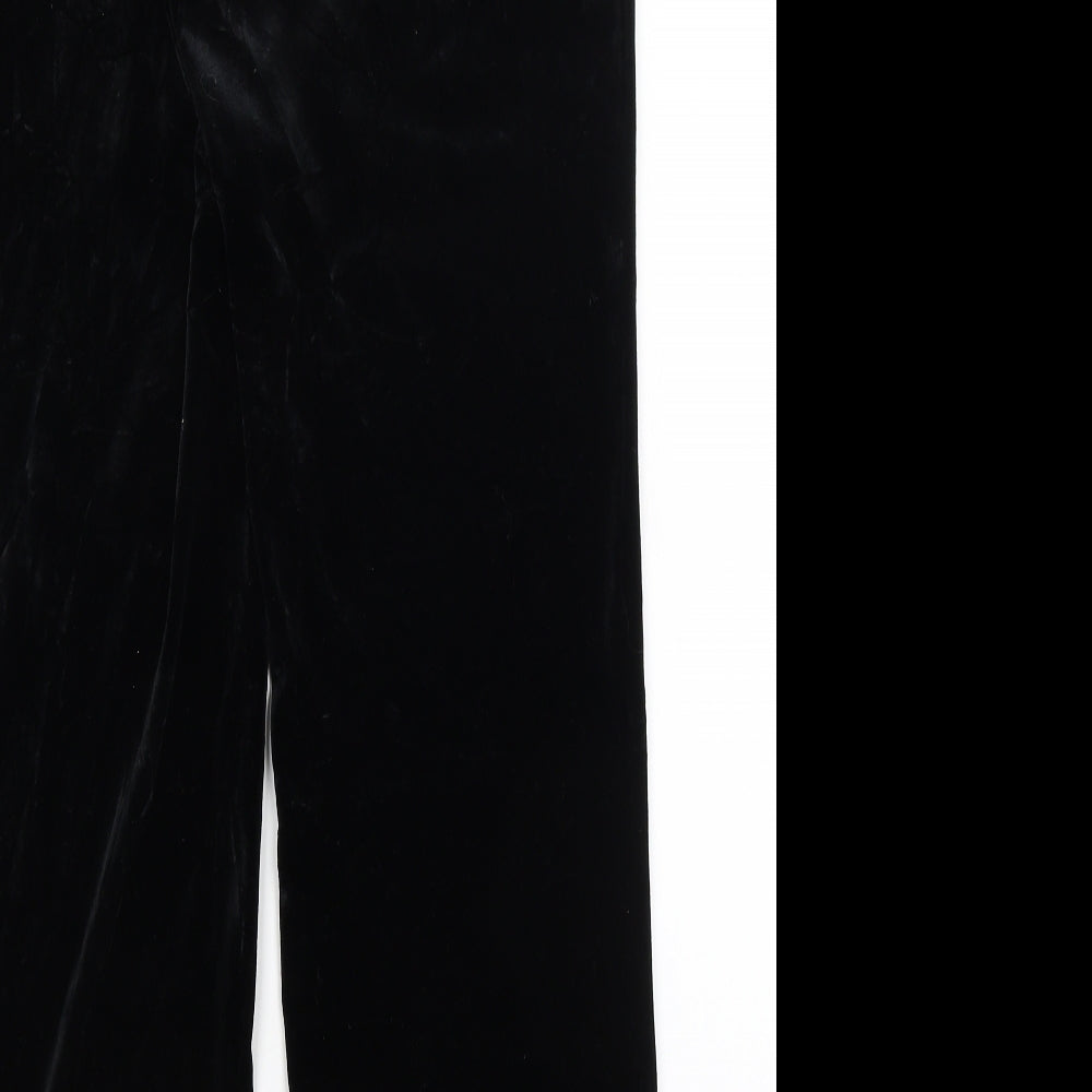 M&S Womens Black Trousers Size 12 L29 in