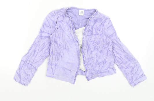 Adams Girls Purple Pullover Jumper Size 4 Years