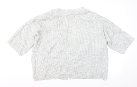 H&M Womens Grey Cardigan Jumper Size S