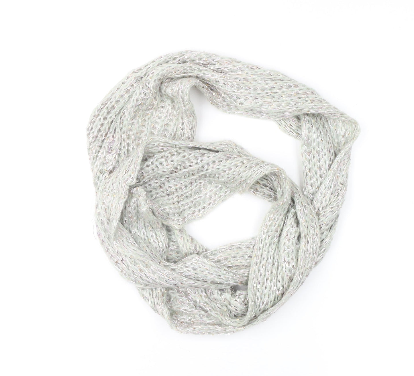 Preworn Womens Green Scarf - loop scarf
