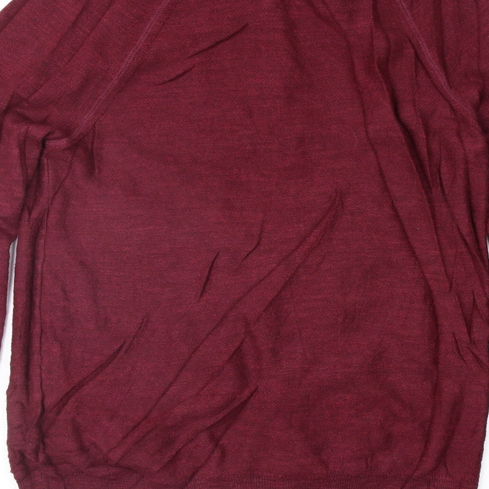 Marks and Spencer Mens Purple Pullover Jumper Size S
