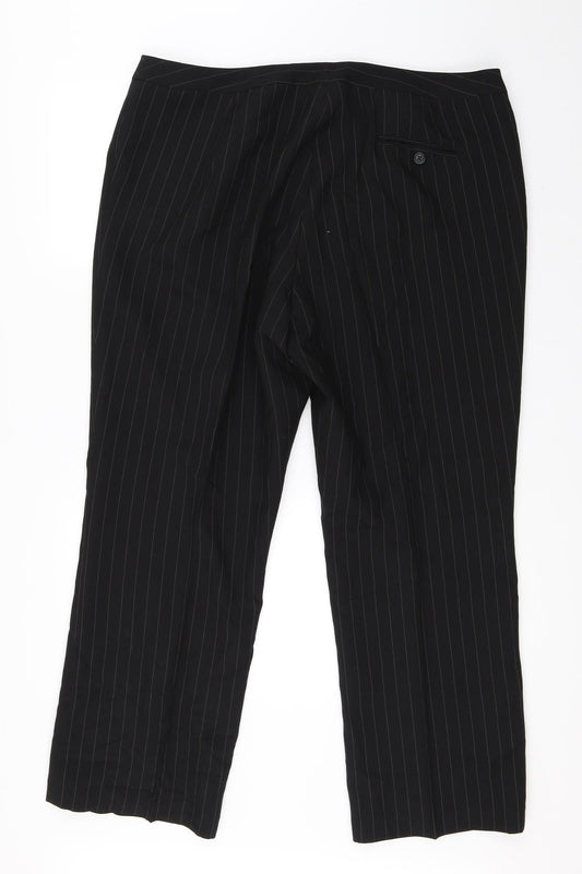 essence Womens Black Trousers Size 20 L29 in