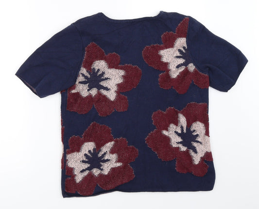 Womens UK Size 12 Per Una Blue Pullover Jumper
