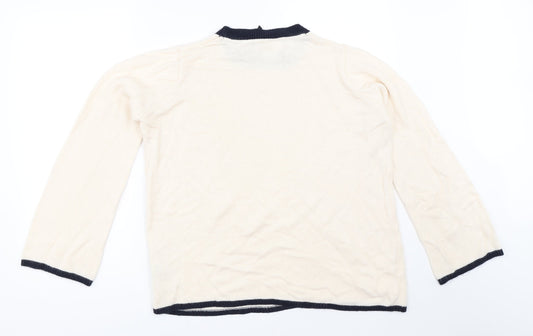 Capsule Womens Ivory Pullover Jumper Size M