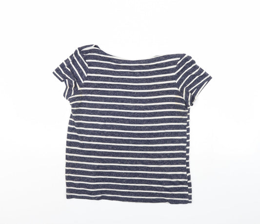 Womens UK Size 6 Atmosphere Blue Cropped T-Shirt