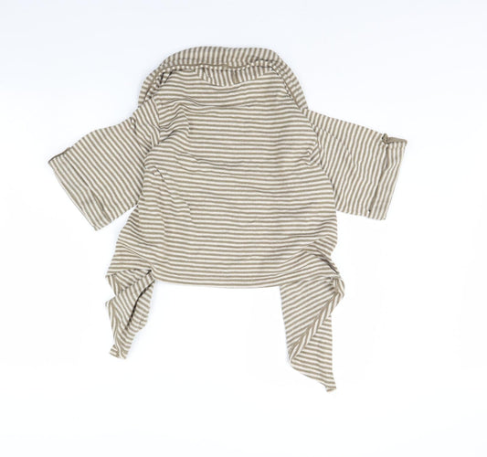 George Womens Brown Striped Jacket Size 12