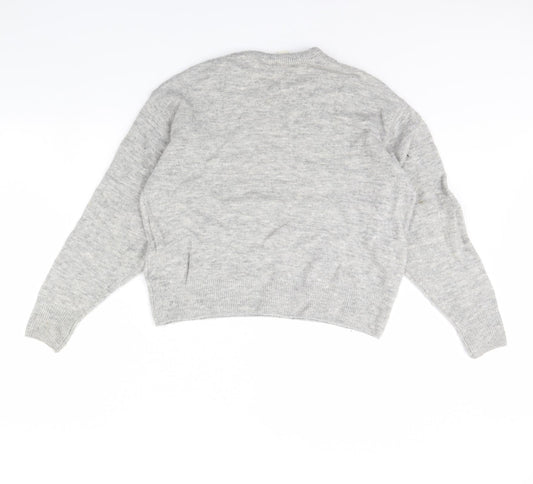 Womens UK Size XS H&M Grey Pullover Jumper