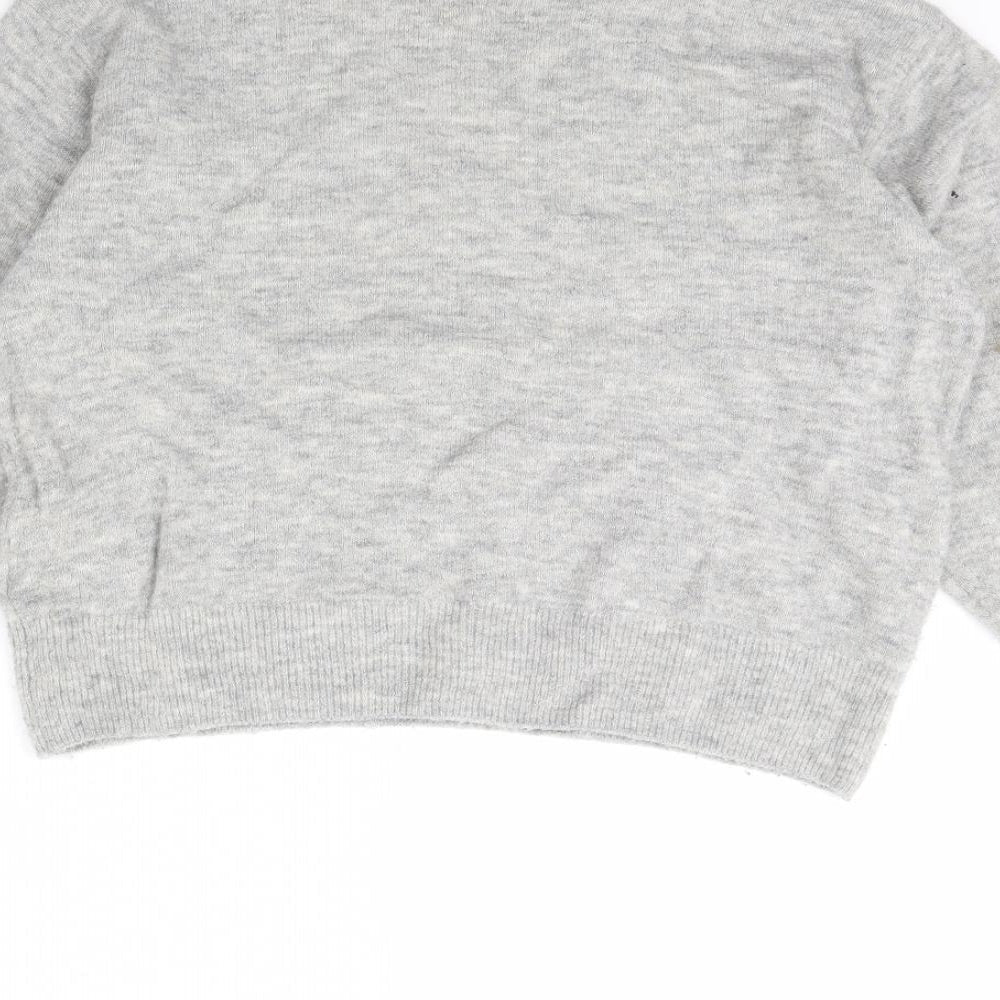 Womens UK Size XS H&M Grey Pullover Jumper