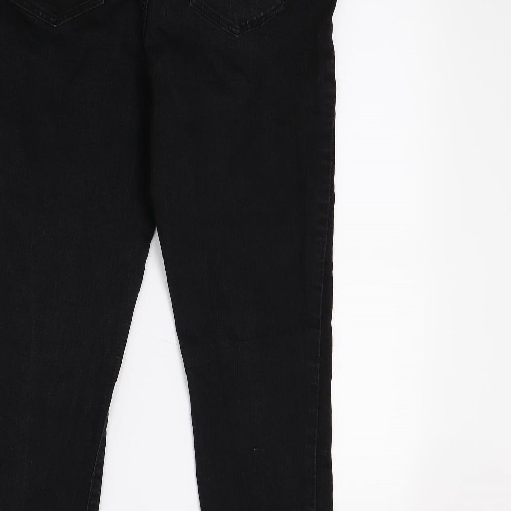 George Womens Black Denim Skinny Jeans Size 12 L24 in