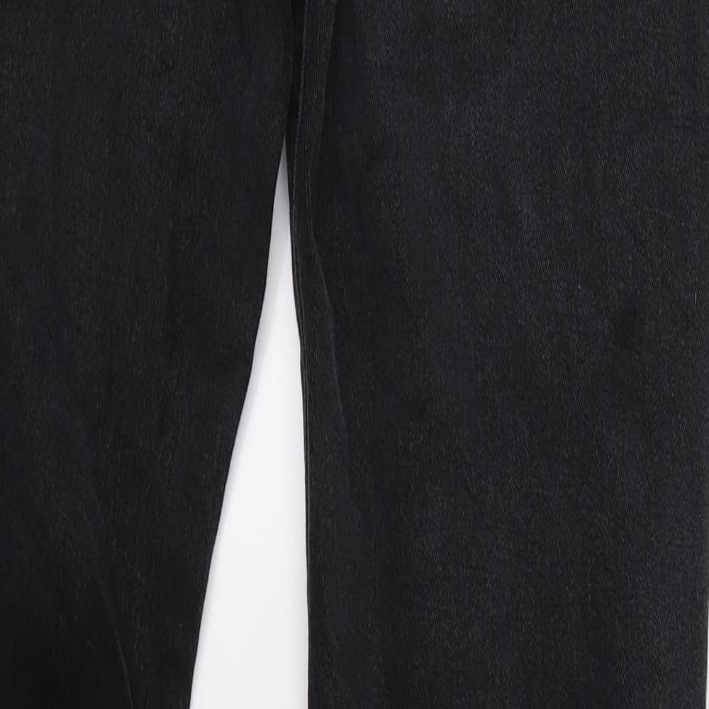 Mado Womens Black Denim Straight Jeans Size L L29 in