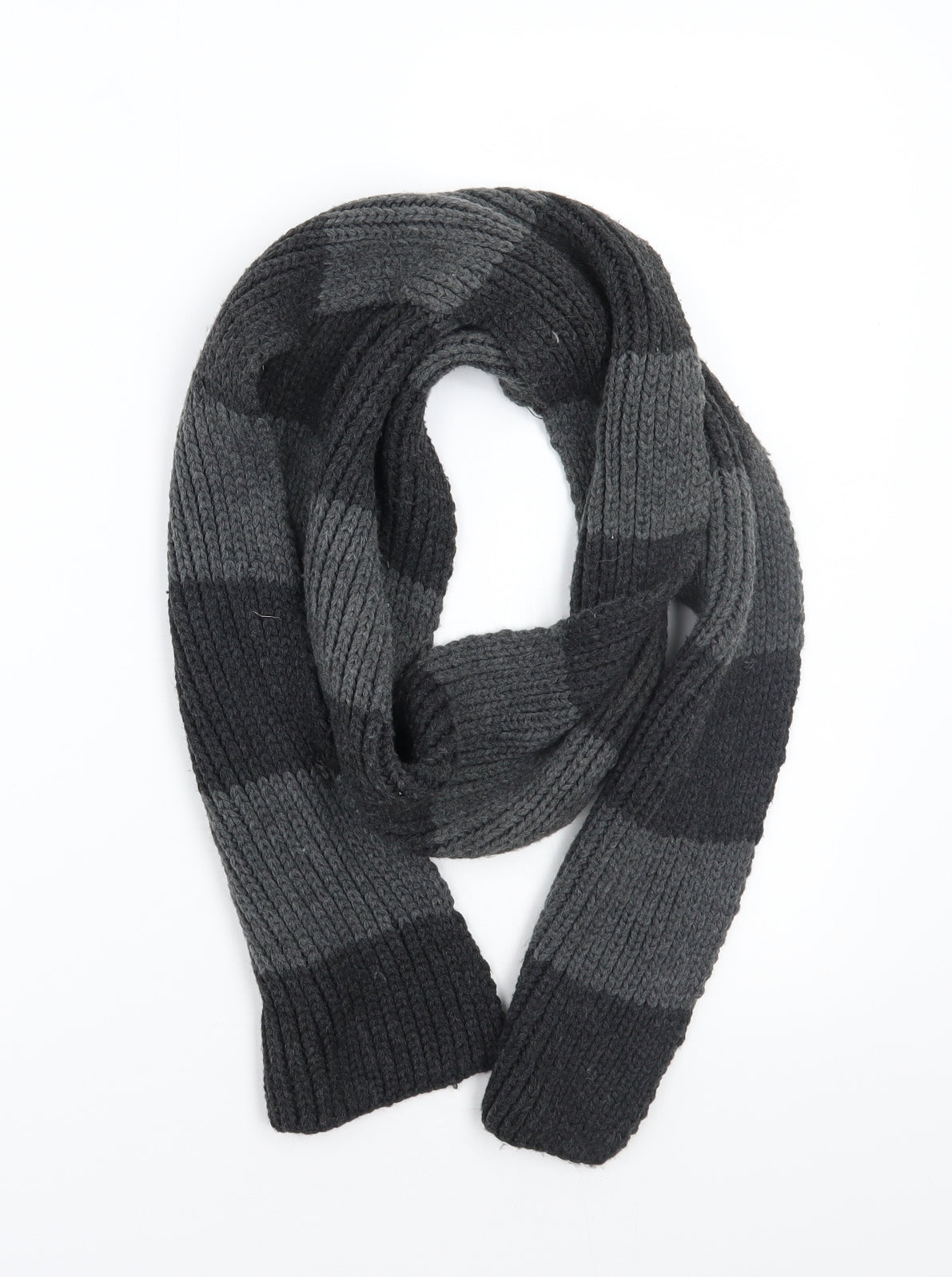 Preworn Mens Black Scarf One Size