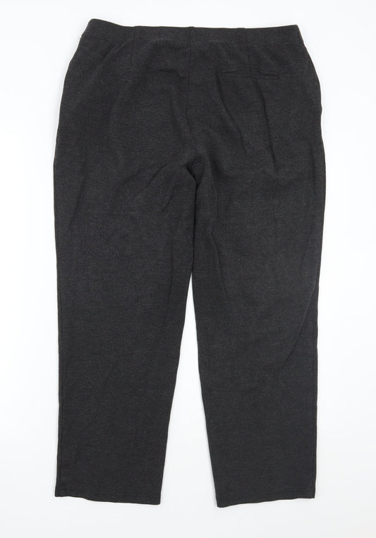 Womens UK Size 16 Marks and Spencer Regular Fit Grey Trousers