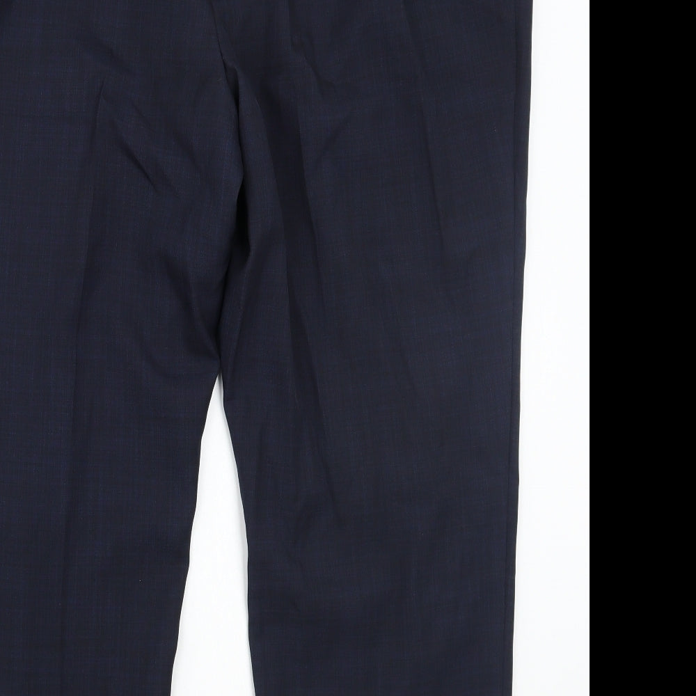 Marks and Spencer Womens Blue Trousers Size 22 L27 in