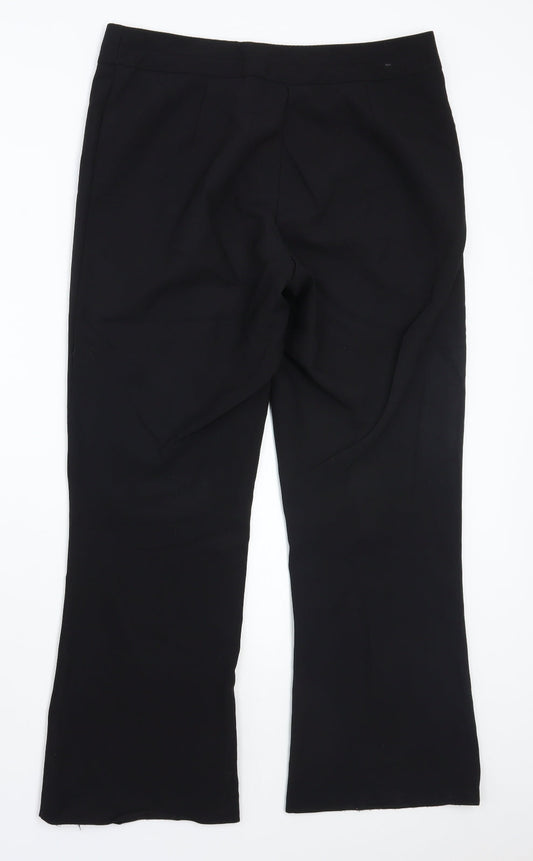 George Womens Black Trousers Size 12 L28 in