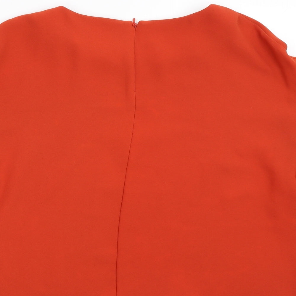 Womens UK Size 10 H&M Orange Basic Blouse