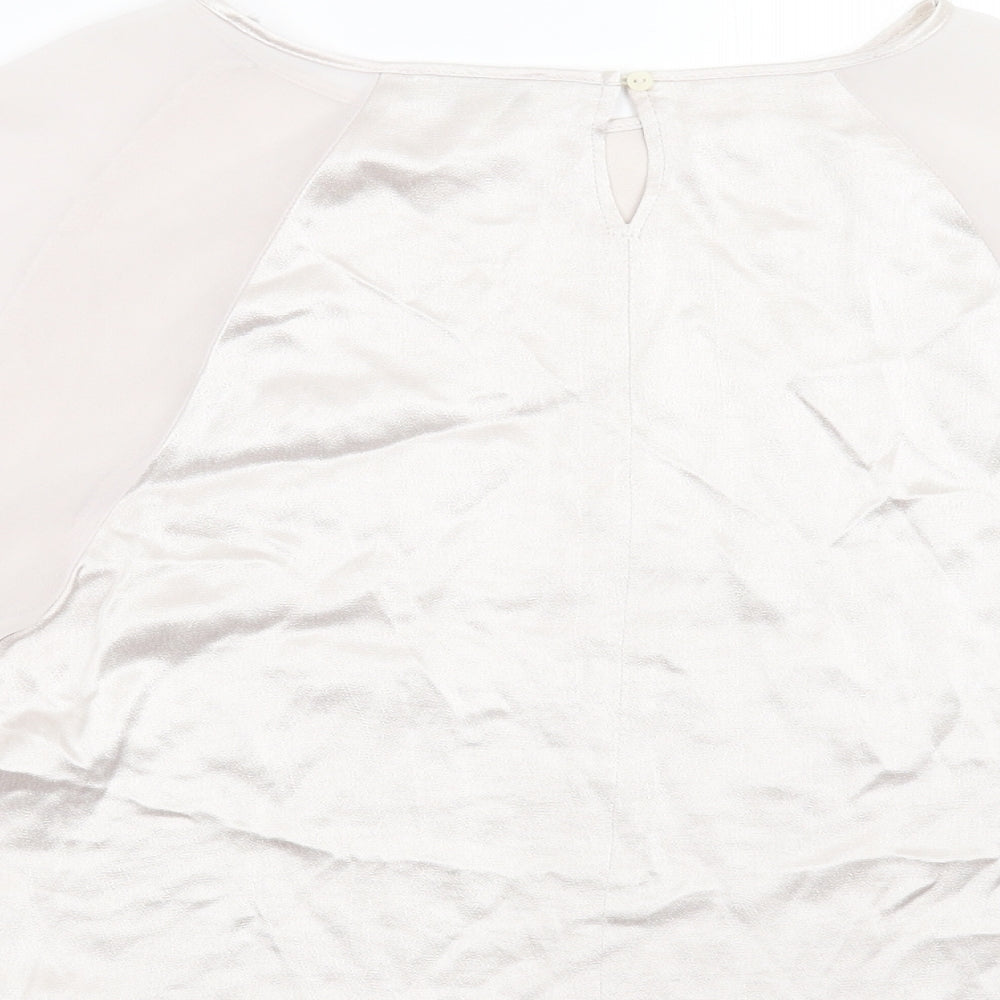 Papaya Womens Silver Basic Blouse Size 10