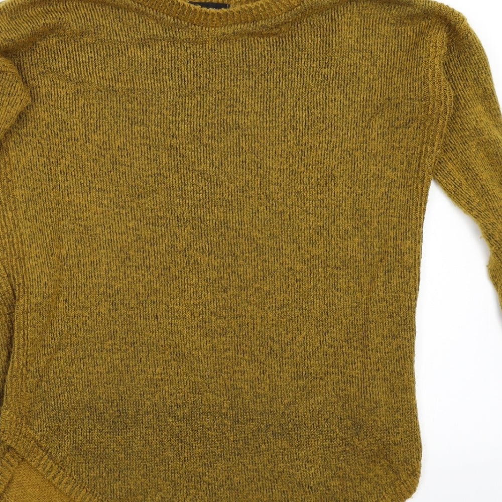 Womens UK Size 6 New Look Yellow Pullover Jumper