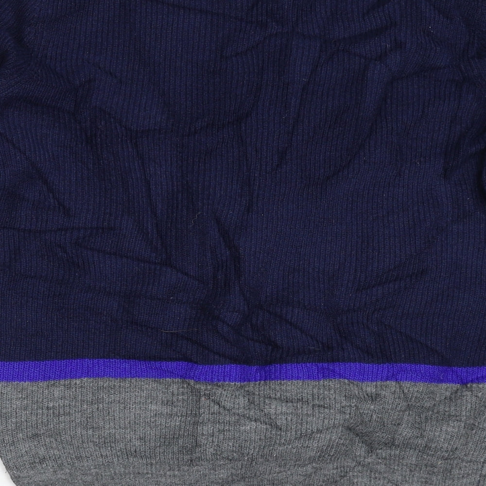M&S Mens Blue Knit Pullover Jumper Size M