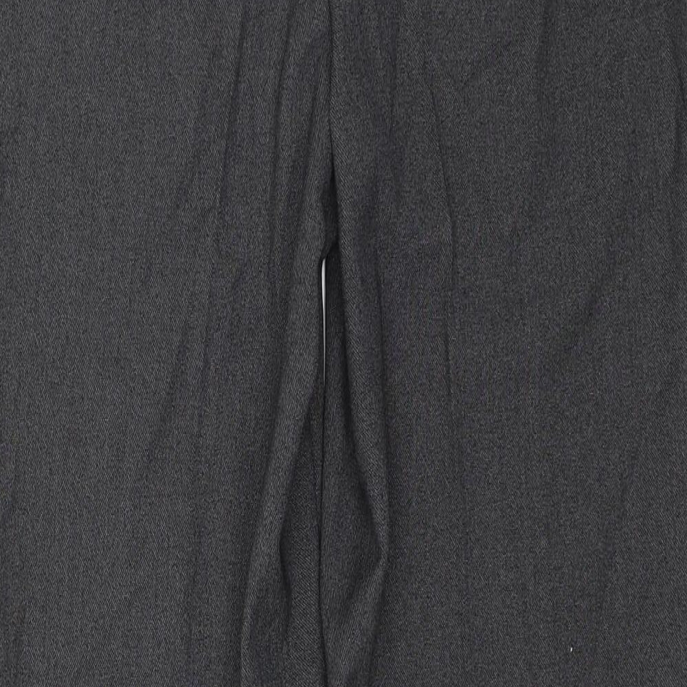 M&S Womens Grey Dress Pants Trousers Size 8 L28 in