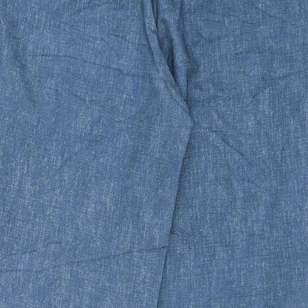 Preworn Womens Blue Chino Trousers Size 29 in L27 in
