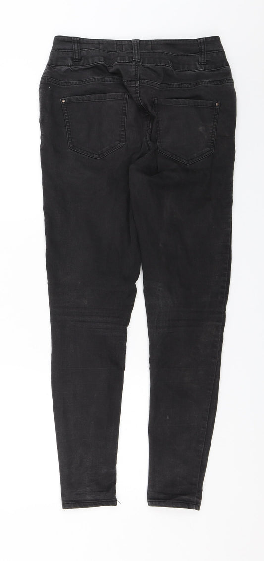 New Look Womens Black Denim Skinny Jeans Size 12 L26 in