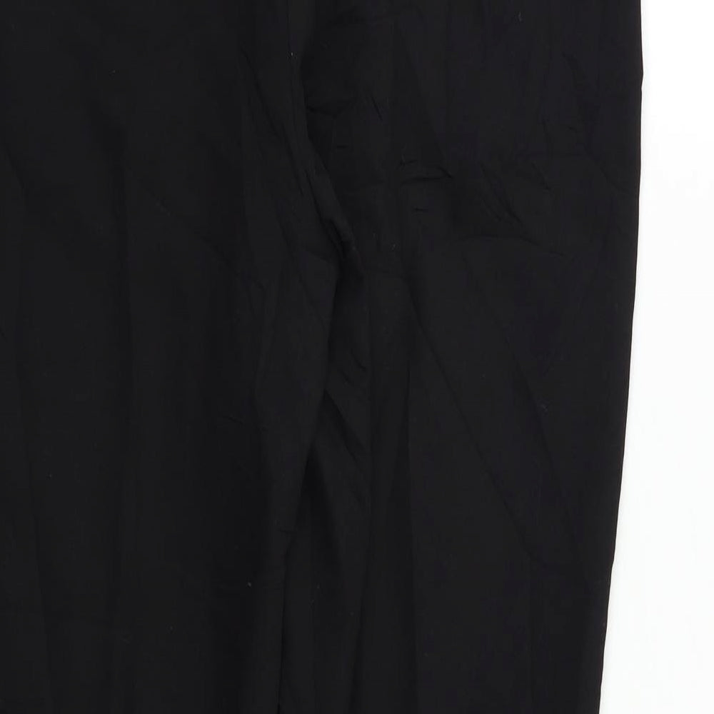 Womens UK Size 8 H&M Regular Fit Dress Pants Black Trousers