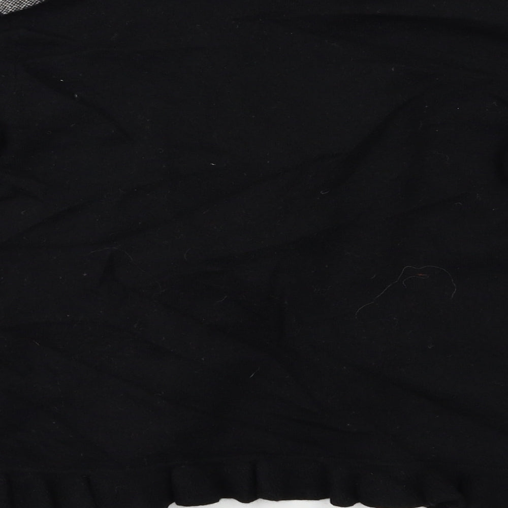 Womens UK Size S Preworn Black Cardigan Jumper