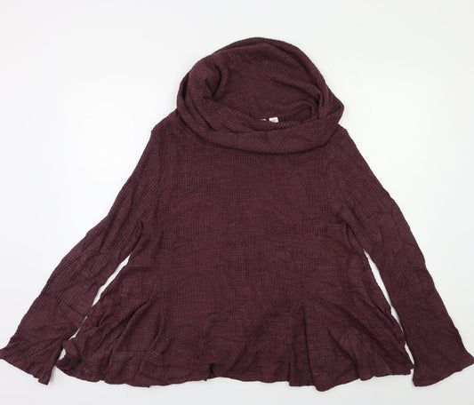 9 HI 5 Womens Purple Pullover Jumper Size S