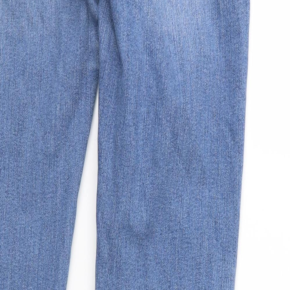 Ashley Mason Womens Blue Denim Tapered Jeans Size S L27 in